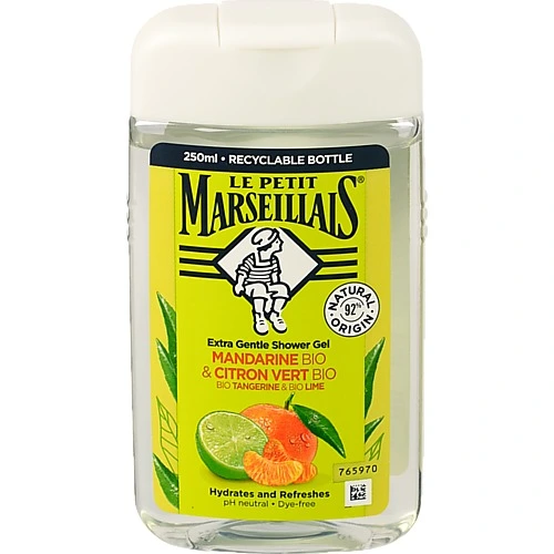 Гель для душу Tangerine&Lime Bio Le Petit Marseillais 250мл