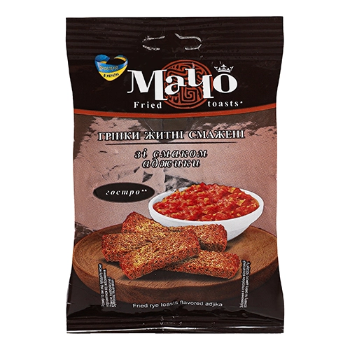 Грінки житні Мачо 65г аджика
