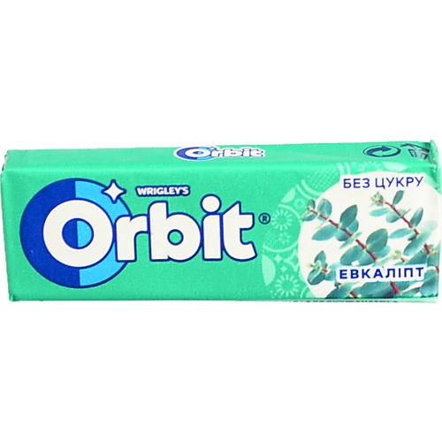 Жувальна гумка Orbit 14гевкаліпт подушечки