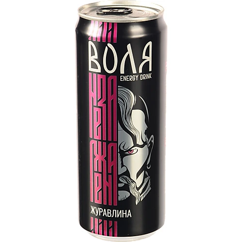 Напій енергетичний безалкогольний середньогазований пастеризований Журавлина Воля Моршинська з/б 0.33л