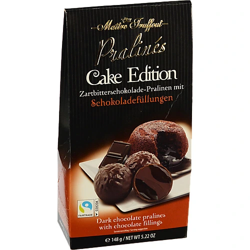 Цукерки Maitre Truffout 148г праліне темний шоколад