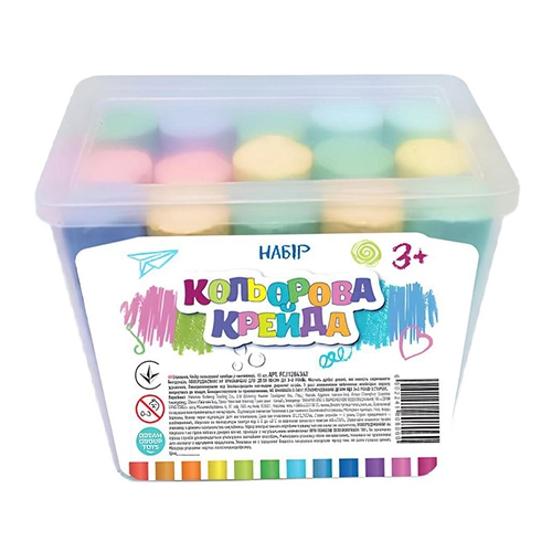 Набір кольорової крейди SHANTOU YISHENG у контейнері  FCJ1284362