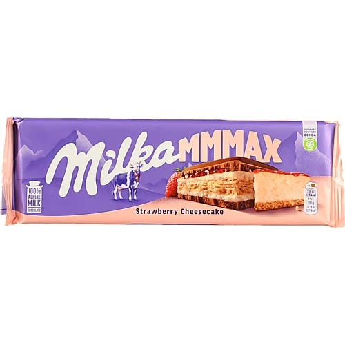 Шоколад молочний Strawberry cheesecake Milka м/у 300г