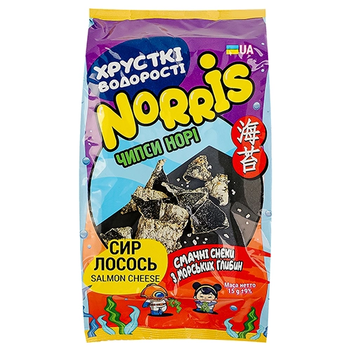 Чіпси норі Norris 15г сир лосось