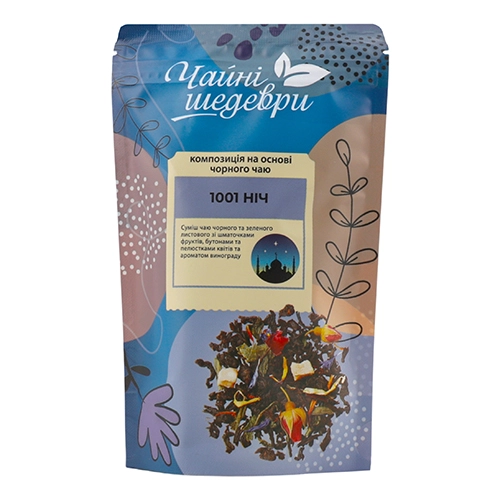 Композиція на основі чорного та зеленого чаю 1001 ніч Чайні шедеври д/п 60г