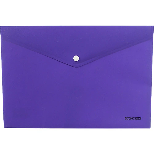 Папка Economix А4 пластик кнопка непрозора Е31301