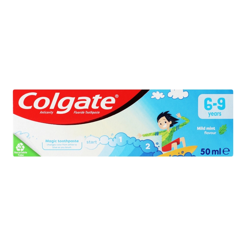 Паста зубна для дітей 6-9років зі смаком ніжної м'яти Colgate 50мл