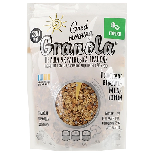 Гранола Горіхи Good morning Granola д/п 330г