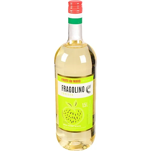 Напій винний 1.5л 8.5% білий напівсолодкий ароматизований Fragolino Foresta Frutti de Maro