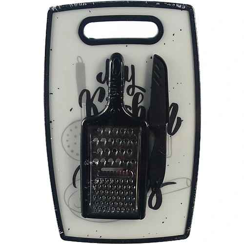 Набір кухонний з дошки 37х23см ножа та терки