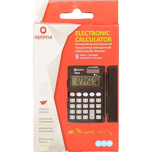 Калькулятор кишеньковий Optima. 75519