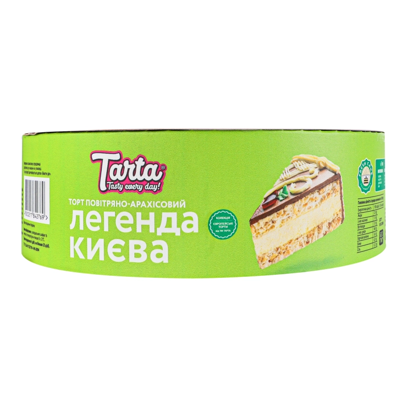 Торт Tarta 850г легенда Києва повітряно арахісо