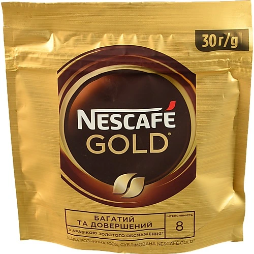 Кава розчинна сублімована Gold Nescafe 30г