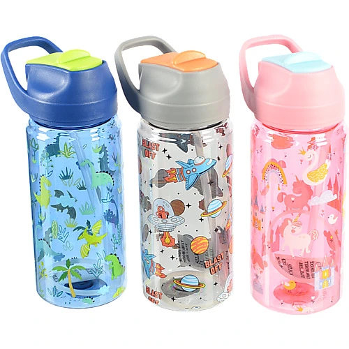 Пляшка для води 550 мл 4 кольори в асортименті