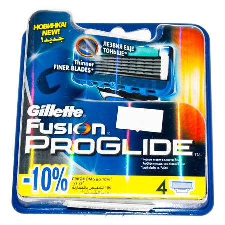 Змінні касети GILLETTE Картрiдж д г 4шт FUSION ProGlide