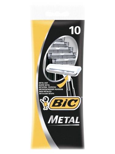 Бритва д.гоління Bic metal 10шт