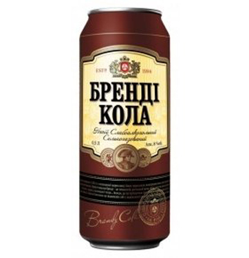 С.алк.напiй Оболонь Бренді Кола 0.5л 8% з.б