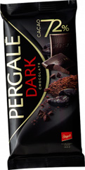 Шоколад Pergale 100гр чорний 72 какао.