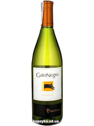 Вино Гато Негро 0.75л шардоне біле сухе