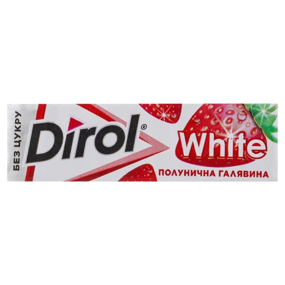 Жувальна гумка Dirol White полуниця 14г (10846)