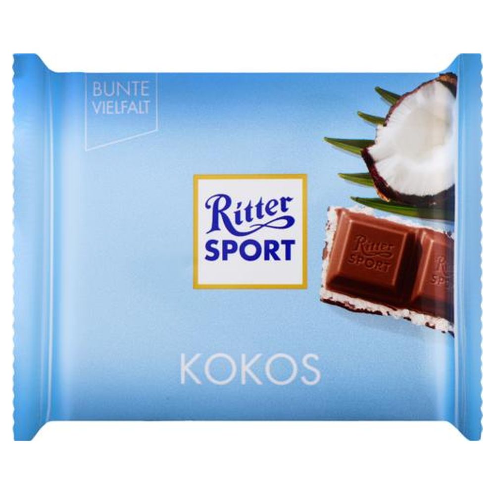 Шоколад Ritter Sport мол. кокос-молочний крем 100г (36299)