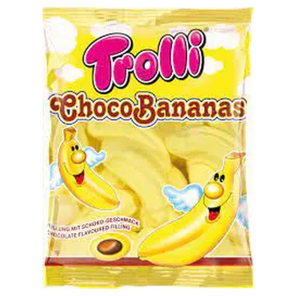 Цукерки жувальні Trolli Банан NEW 100г (37568)
