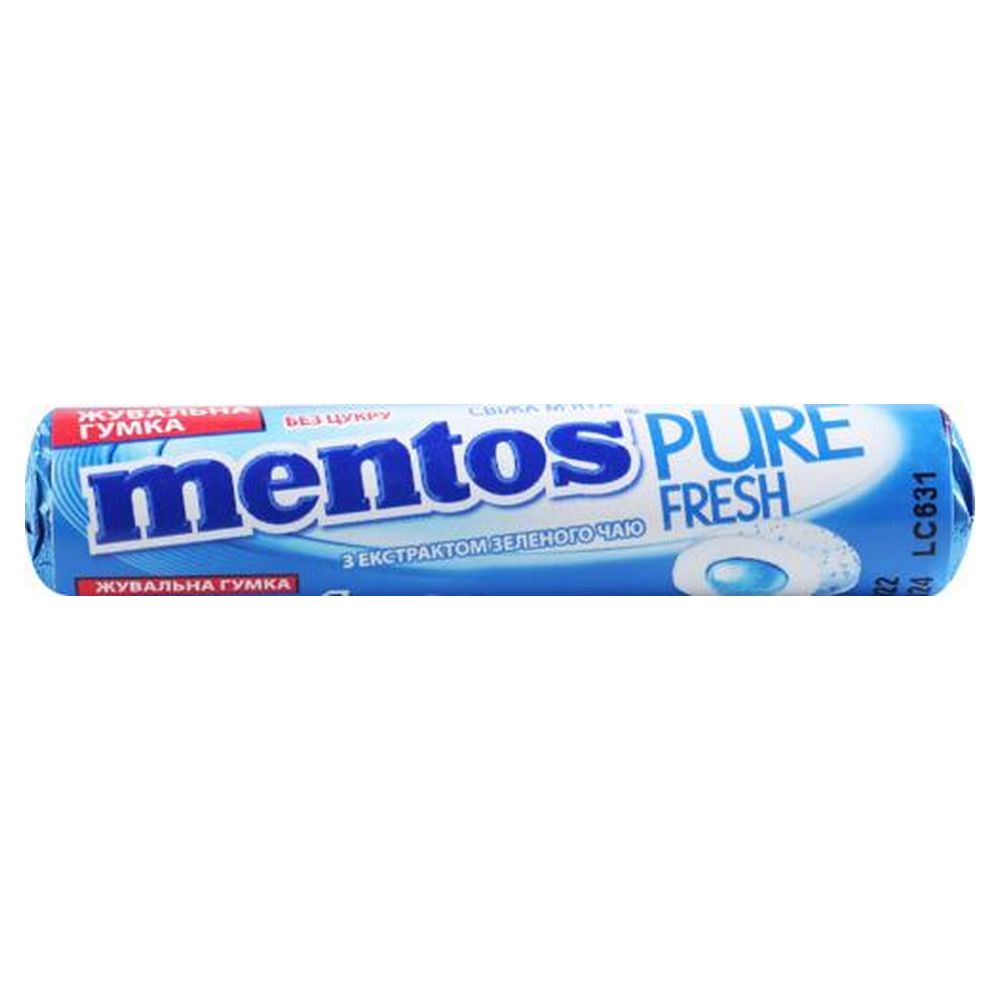 Жувальна гумка Mentos PURE FRESH Roll М`ята 15,75г (40587)