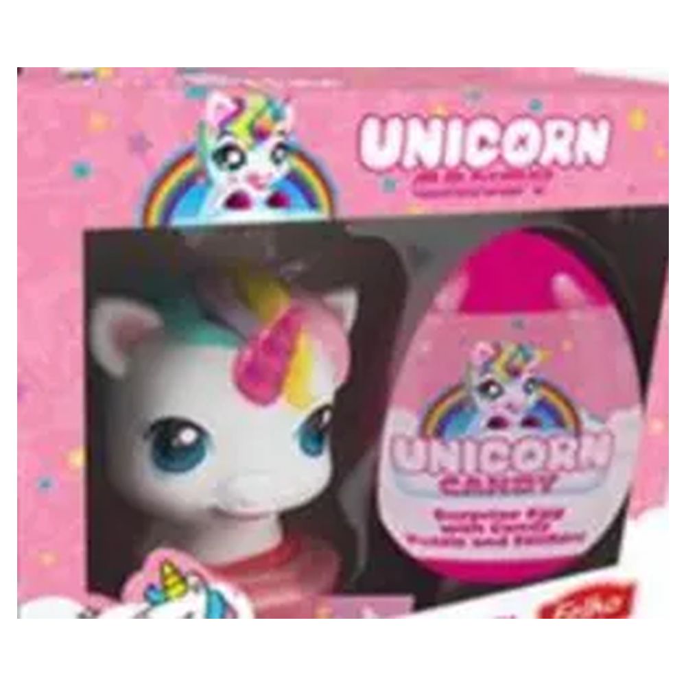 Набір Unicorn наклейки, яйце,з цукерками 10г (46564)