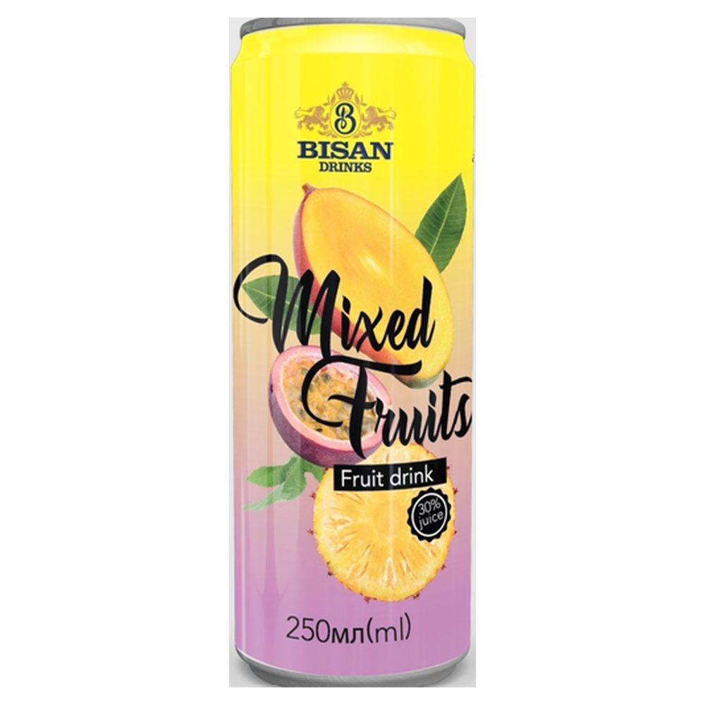 Напій BISAN Mixed Fruit 30% ж.б. 0,25л (46856)