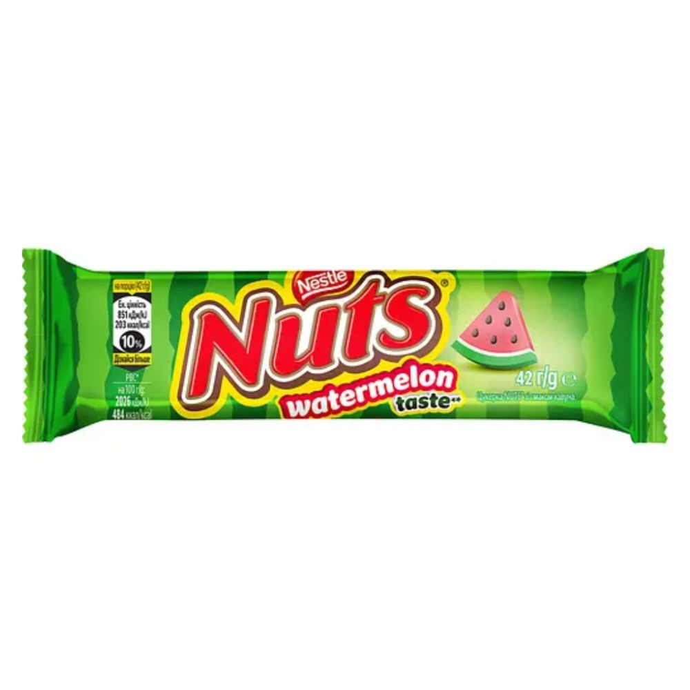 Батончик шок. Nuts Кавун 42г (47444)