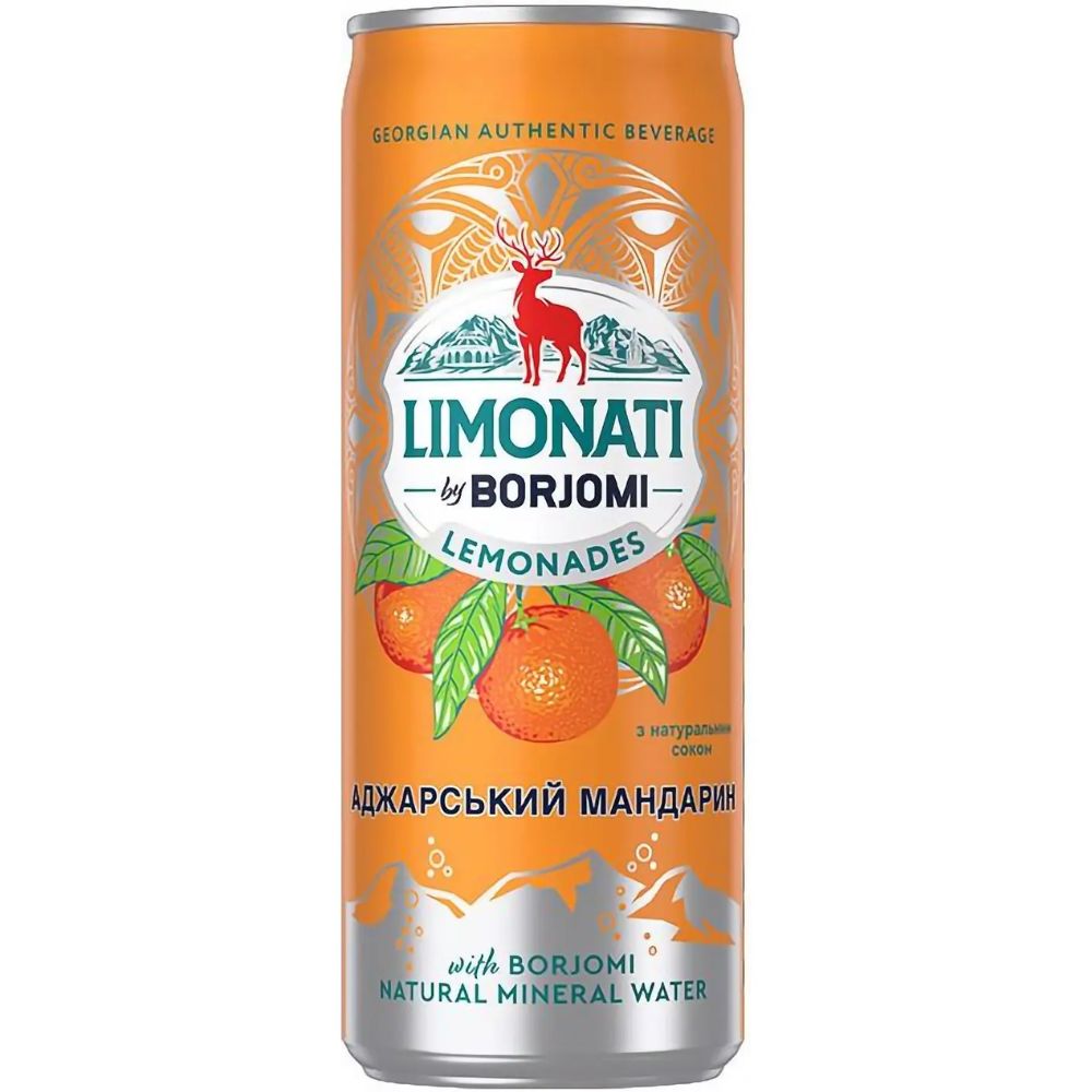 Лимонад Borjomi Limonati Аджар. мандарин ж.б.0,33л (47558)