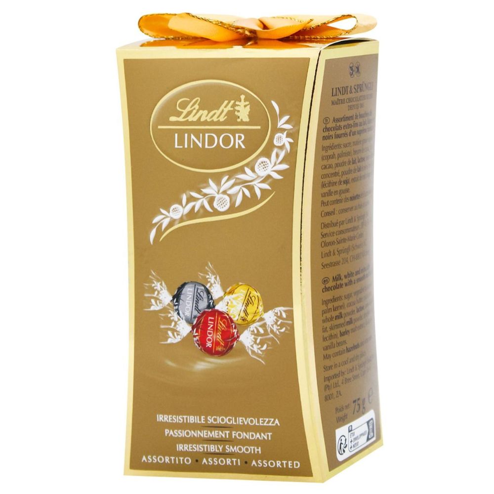 Цукерки шоколадні Lindt LINDOR асорті 75г (48009)