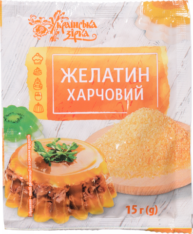 Желатин Українська зірка 15 г харчовий