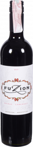 Вино Фьюжн Шираз Каберне 2017 0,75 л червон.