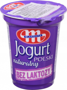 Йогурт Mlekovita 350 г Натуральний б/лактози (Польща)
