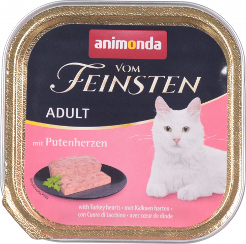 Корм д/котів Animonda 100 г Vom Feinsten з індичими серцями