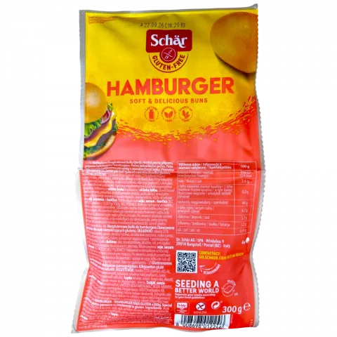 Булочки д/гамбургерів Dr. Schaer 300 г Hamburger без глютену