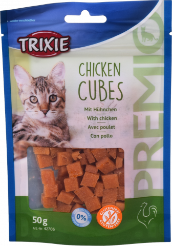 Ласощі Trixie Premio Chicken Cubes дкотів 50 г курячі кубики