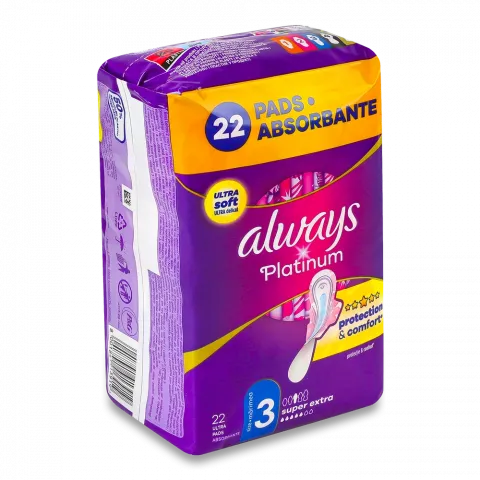 Прокладки Always Ультра 22 шт. ультратонкі Platinum Night Plus Quatro