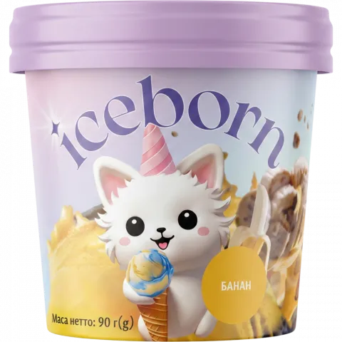Морозиво Iceborn 90 г щербет Банан