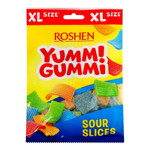 Жувальні Цукерки Рошен 165 г Yummi Gummi Sour Slices