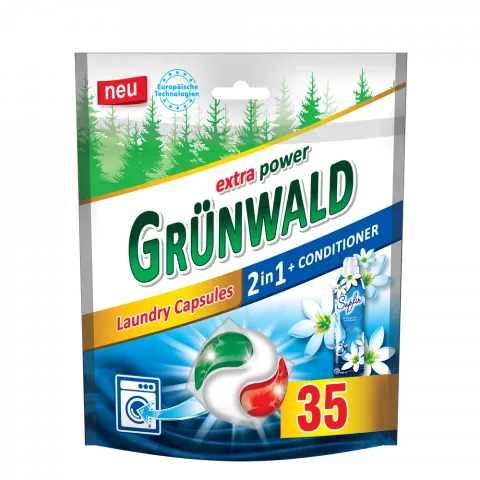 Гель д/прання Grunwald авт. в розч. кап. Універсальні 2в1 35 шт.