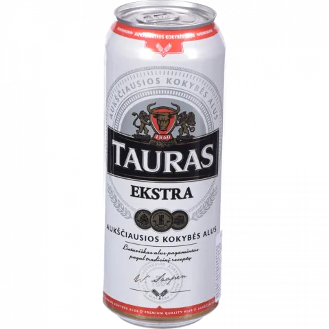 Пиво Tauras 0,5 л з/б Extra