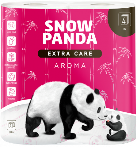 Туал. папір Сніжна панда 4 шт. Extra care Aroma