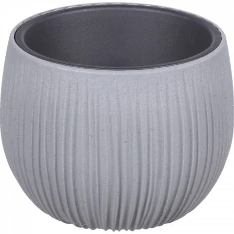 Горщик д/квітів PP 15 см Beton Bowl бетон DKB150-422UF И926 (Польща)