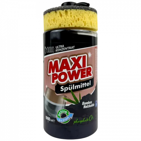Засіб д/посуду Maxi Power 1 л Чорне вугілля