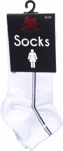 Шкарпетки жін. Golfo Sport смужка 14004 23-25 білі
