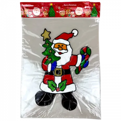 Наліпки новорічні силіконові 28х35 см WXY-2674 9245 И778