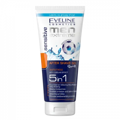 Гель п/гоління Eveline 200 мл Men Extreme Sensitive Q10+R 5в1 44236