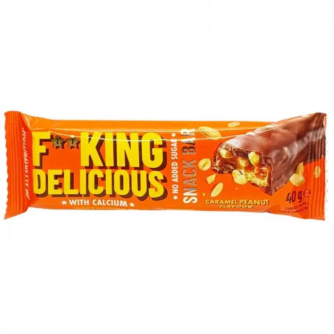 Батончик Fitking Delicious40г карамель/арахіс б/цукруИ878